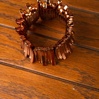"Taylor" Bronze stretch bracelet - Thumbnail 1