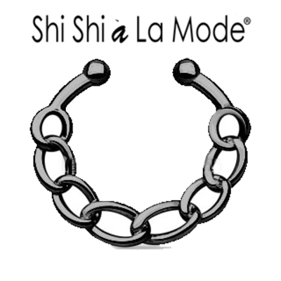 Non-piercing septum ring