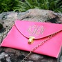 Set of THREE (3) Monogrammed Bridesmaid Clutches-3