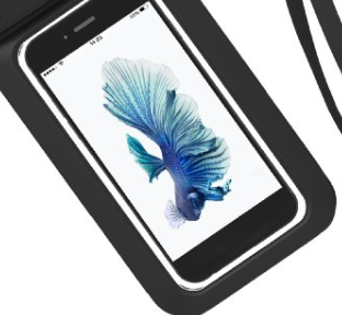 Waterproof Case Universal Dry Bag for both Apple AND Samsung Phones.Best Water Proof, Dust Dirt Proof, Snowproof Pouch for Cell Phone up to 6 inches