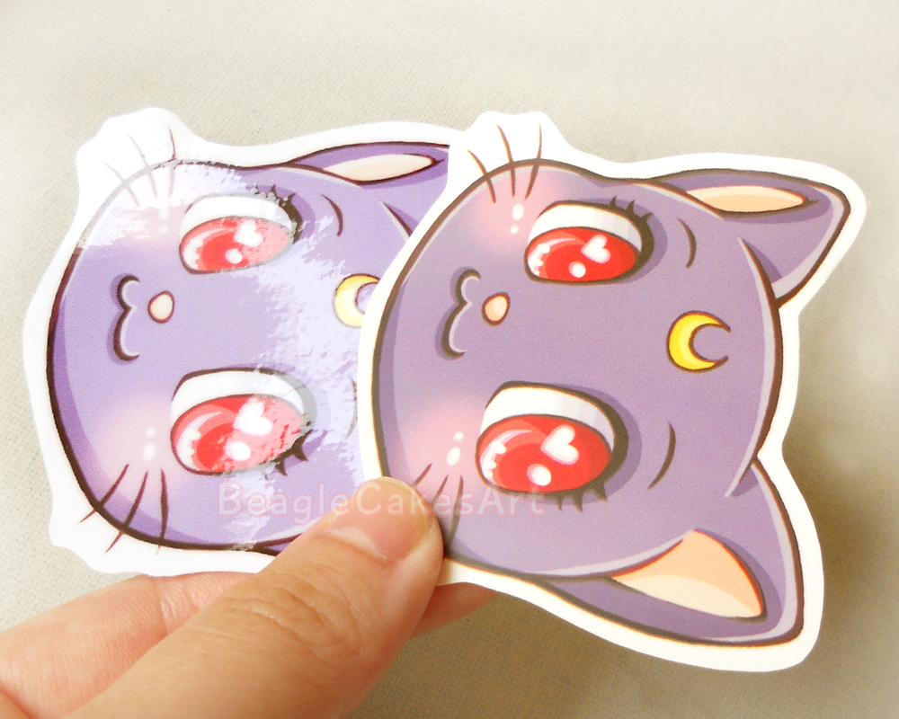 sailor moon cats stickers sailor moon sticker waterproof stickers kawaii stickers anime stickers laptop sticker sailor moon planner beaglecakesart online store powered by storenvy