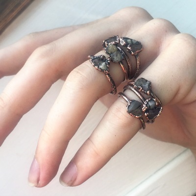 Double stone stacking ring