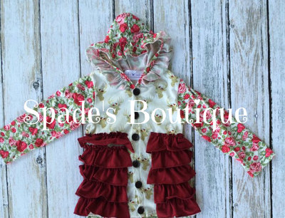 DEER FLORAL CARDIGAN