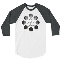 Just a Phase - Unisex Raglan - Thumbnail 1