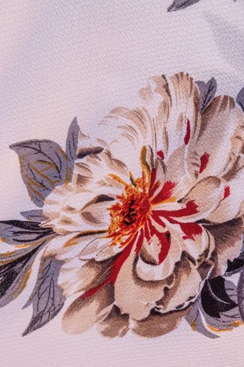 White Floral Bliss Melody Tie Up Back Dress