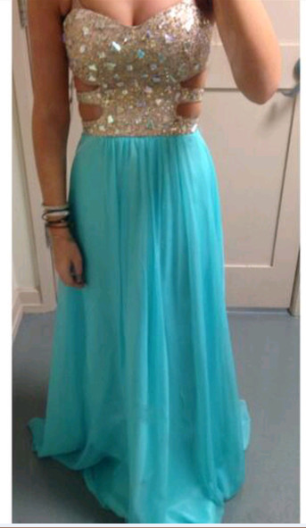 Sweetheart Sexy Chiffon Charming Custom Made Long Prom Dress,Evening Dress,Prom Dresses,BG152