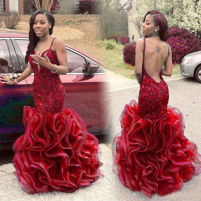 Backless mermaid sexy long prom dress,evening dress,prom dresses,bg187