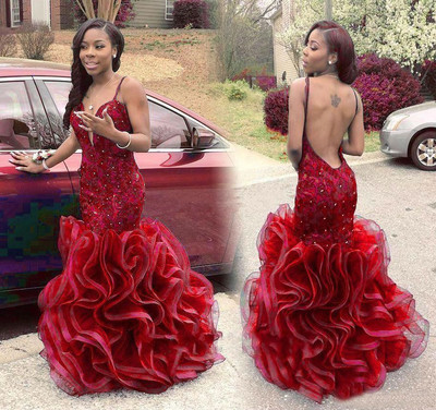 Backless Mermaid Sexy Long Prom Dress,Evening Dress,Prom Dresses,BG187