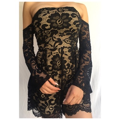 Brittney lace romper 