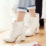 Harajuku engraved engraved engraved bowknot Martin boots-1