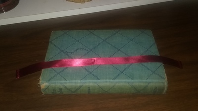 Plain ribbon bookmark, red