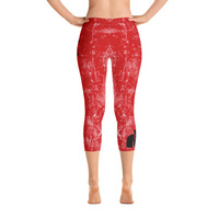 SMALL ICON - Red Light Distressed Capris - Thumbnail 1