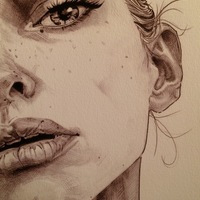 Viktoria in graphite no.1 print - Thumbnail 1
