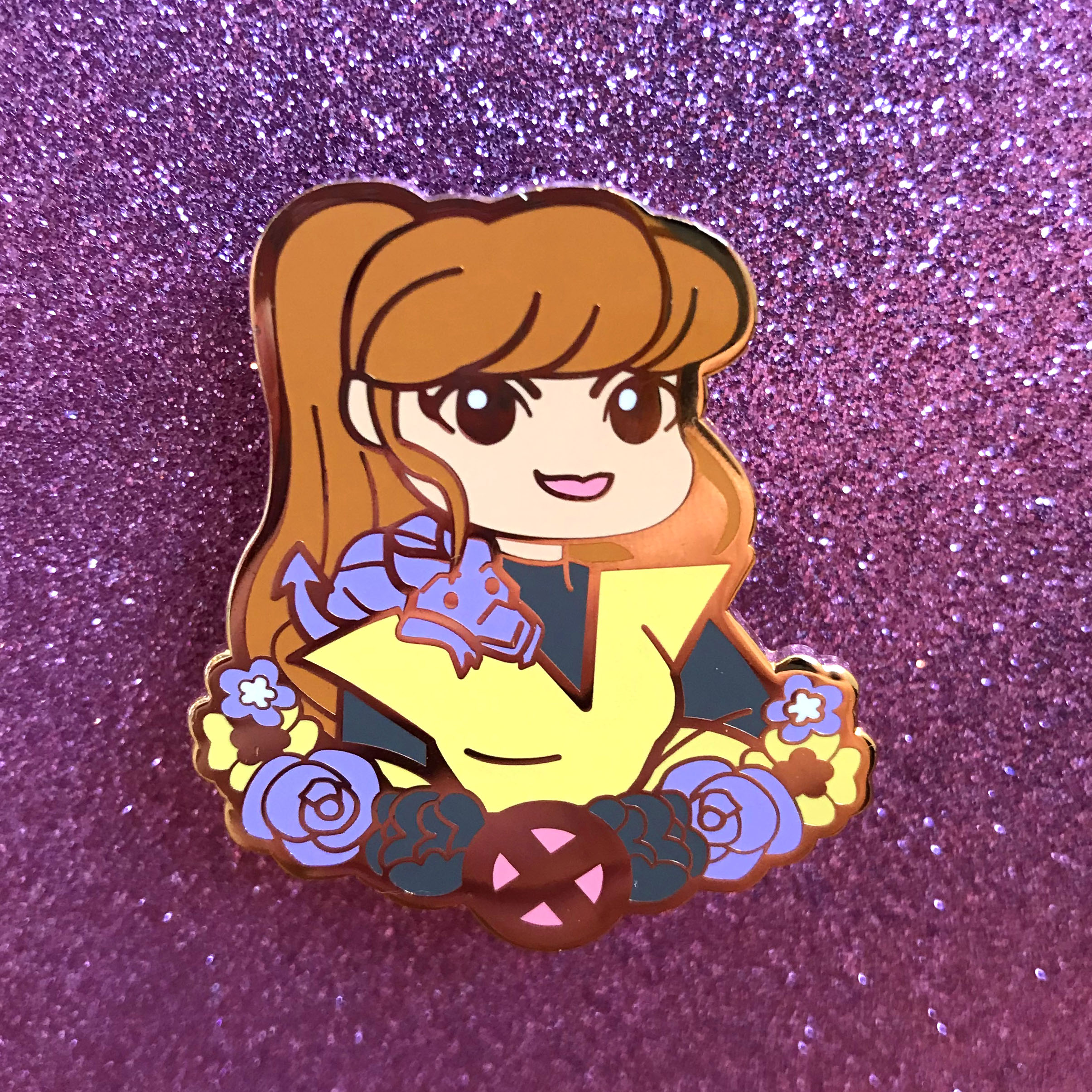 X-Cuties Enamel Pins: Kitty Pryde sold by Shelby Wolf Designs on Storenvy X-Cuties Enamel Pins: Kitty Pryde sold by Shelby Wolf Designs on Storenvy