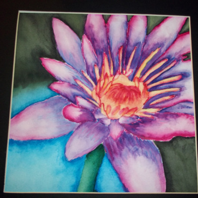 Watercolor flower