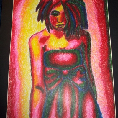 Colorful woman