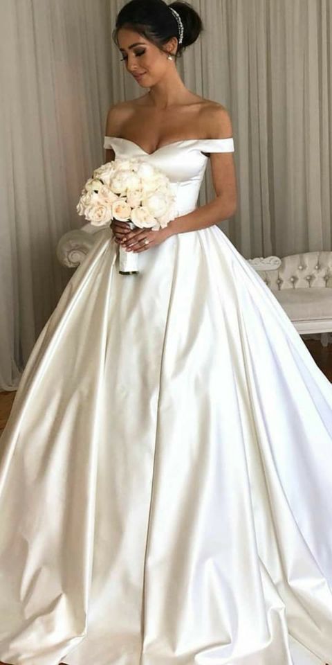affordable off the shoulder wedding dress