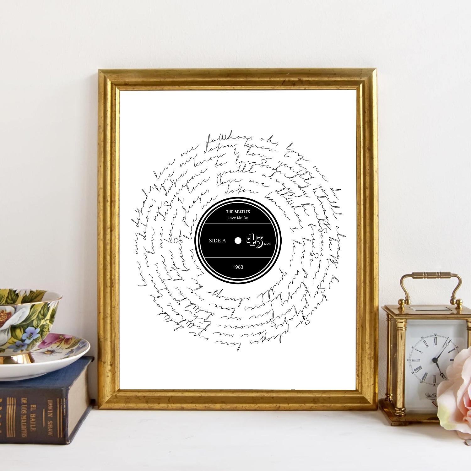 The Beatles Lyrics Love Me Do Lyric Print Song Lyrics Print First Dance Song Print Vinyl Record Art Song Print 11 Sold By Sunshine Store Finds On Storenvy