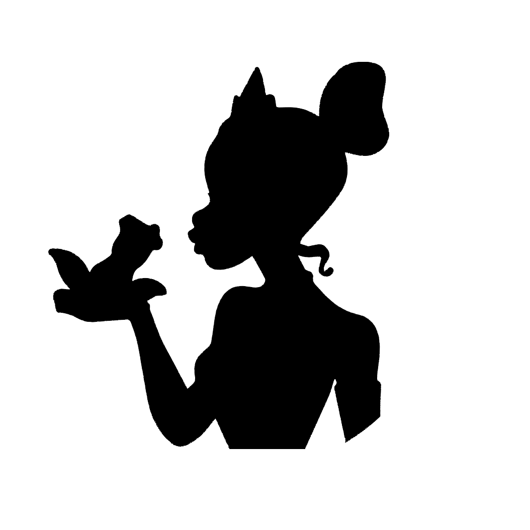 Princess And The Frog Tiana Silhouette Die Cut Vinyl Decal On Storenvy