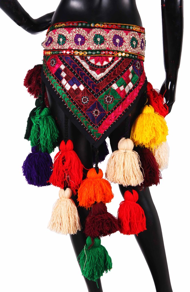 Kuchi Vintage ATS fringe Tassel belt on Storenvy