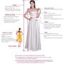 Sparkly Deep V Neck Bridal Gown with Full Sleeves-4