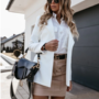 Winter Slim Blazer Jacket Women Casual Fashion-1